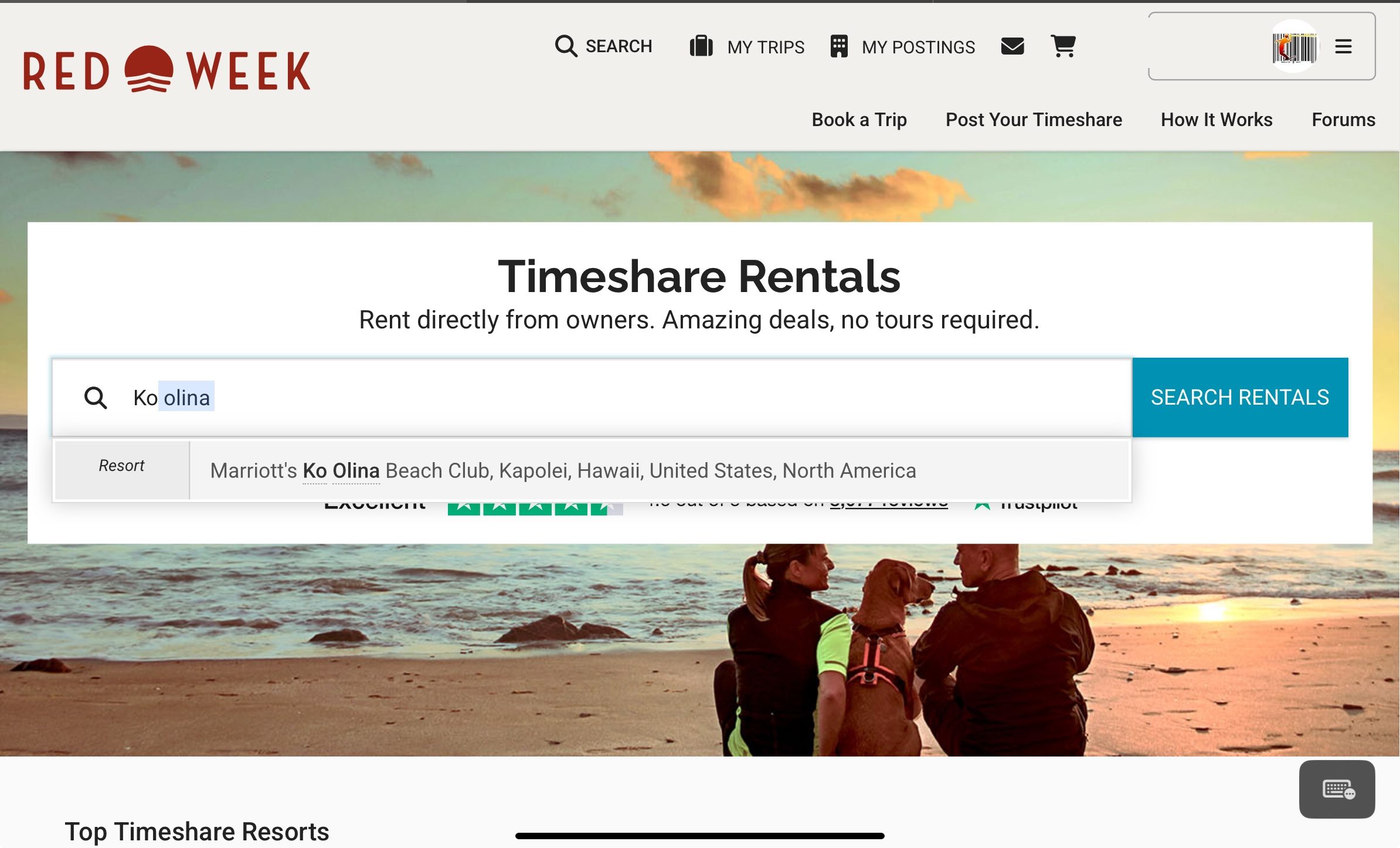 RedWeek search for Ko Olina